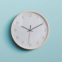 [핫트랙스] 리플렉스 자작나무 무소음 인테리어 그레이 숫자 벽시계NET12B3, 색상