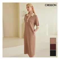 [크레송(여성)] 배색 니트 원피스_CRSTOP001-22A