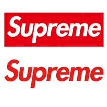 SUPREME 슈프림 차량 튜닝 데칼, 1개, 선택-1블루(중)