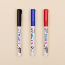 모나미 세필 화이트보드마카FINE 흑 청 적, 적색