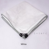 방수포 야외용 옥상방수 천막 카페 캐노피 테라스 방풍막 pe 메쉬 천, 0.6x2m0.5x1.9m, 하얀색