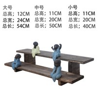 원목 나무 우드 차 주방 선반 받침대 이층선반, 3종세트[대+중+소]