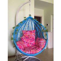 라탄 그네의자 행잉체어 야외 용안락 1 2인용, AT