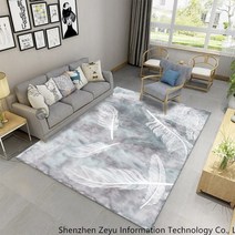 북유럽풍 대형 거실 카페트 사계절 극세사 소형 러그 매트 모음, 160×230cm + J
