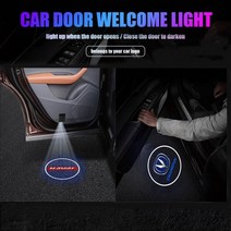 볼보 부품 악세사리 LED 도어 엠블럼 라이트 무선 레이저 프로젝터 포드 Fiesta Focus 2 MK3 Mondeo MK4 mustang용, for Mazda
