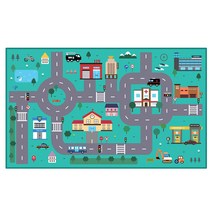 유아월드 자동차 길 매트/ 역활놀이/ 자동차놀이, 단품