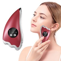 Kiboer 갈바닉 이온 마사지기 USB충전 2색상, 레드, Kiboer017