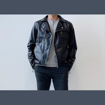 남자 라이더 가죽재킷 사선지퍼 레더점퍼 스트릿컨셉 세련미업 남친선물