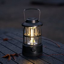 TADAC 타닥 로이스토 LED 랜턴 캠핑 조명 캠핑용 LED랜턴, 레트로블랙S, 1개