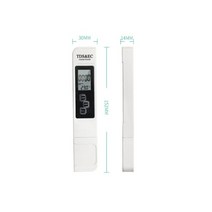 PH측정기 휴대용 물 tds meter pen ec 전도도 테스터 수질 모니터 음용수 비료 농도, 하얀
