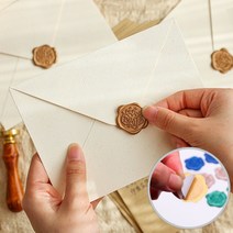 결혼식 청접장 편지 봉인 스탬프 봉인씰 봉투밀봉 스티커, 3실링스티커-웰컴