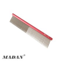 마단 미니콤 얼굴빗 소형견빗, 1개, MAC-115 Red