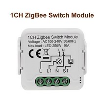 GIRIER-Tuya ZigBee 3.0 전등 스위치 모듈 스마트 DIY 차단기 1 2 3 4 Gang 지원 양방향 제어 알렉사 구글 홈으로 작동, Beige, Beige