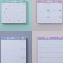 디작소 문구 펜시 용품 체크 떡메모지, 스퀘어