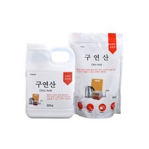 KT무역 구연산 800G 리필 500G 용기 다목적 세정제 탈취제 섬유유연제 얼룩 물때 제거, KT구연산500g용기