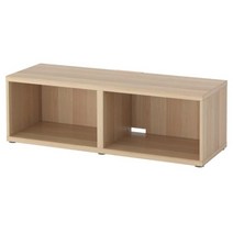 이케아 BESTÅ 베스토 TV장식장 화이트스테인 참나무무늬120x40x38cm 거실장 티비선반 더원트홈, 블랙브라운