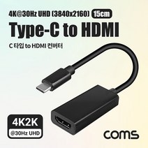 아이패드 프로 4/3세대 Type-C to HDMI 컨버터, 1개, 블랙- IF800