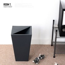 룸트 사각 휴지통14L, 통합색상:차콜, 단품