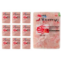 국내산 붉은 대게살 파지 1kg 내용량 700g 식자재 대량용 업소용 붉은 단 홍게살, 10팩