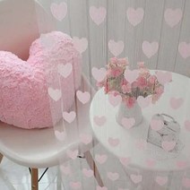 가림막 실커튼 문발 커튼 비즈발 라인 하트 장식 참신 창 거실 문자열 술 문 분배기 홈
