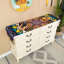 에스닉 패브릭 테이블 덮개 서랍장 거실장 커버 방수 테이블천, 06. F