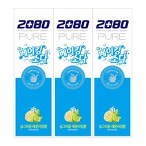 2080 퓨어 베이킹소다 치약 레몬라임 120g X 3개