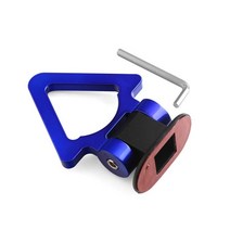견인고리 렉스턴견인고리 렉스턴스포츠견인고리 모하비견인고리 자동차 스타일링 트레일러 후크 스티커 장식 후면 전면 시뮬레이션 레이싱 링 차량 견인, Blue B, 1개