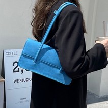 연이랜드 미니멀 스퀘어 숄더백 바게트백