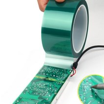 녹색 PET 필름 테이프 고온 내열성 PCB 솔더 SMT 도금 실드 절연 보호, 15mm
