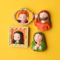 명화엽서 감성 빈티지 벽장식소품 촬영 인테리어 유명한 그림 반 고흐 냉장고 스티커 3D 스테레오 마그네틱, 04 4