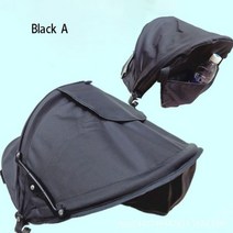 호환 아기 유모차 차양 커버 보호 후드 캐노피 액세서리, Black A