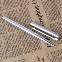 뜨거운 판매 Jinhao 126 Executive Complete Silver Silver Fine Hooded Nib Fountain Pen, 은