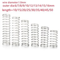 압축 스프링 용수철 와이어 스테인레스 스틸 형 로터 리턴, 1.0mm, 10mm, 10mm