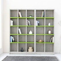 나산가구 대박 900 책장 5단, 연두삼나무색