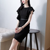 기품 원피스 여신범 여름옷 명원 프랑스식 우아한 패션 슬림핏 날씬해 보이는 힙