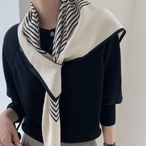 블루팝 스트라이프 스카프