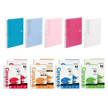 KOKUYO 코쿠요 고쿠요 스마트링 바인더노트 노트 리필 속지, 리필 일반선7mm-B5(50매)