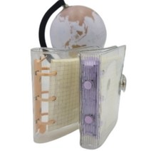 똑딱이 3공 바인더 미니 다이어리 회사 생활 모눈pvc커버 커플 직장인 업무 감성 노트 단추 수첩 주황색