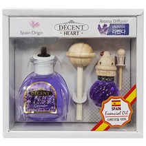 가우스 디센트 하트 자동차 방향제 디퓨저 50+10ml 세트, 라벤다