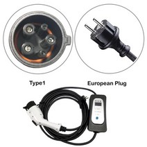전기차충전기 전기차충전 type 1 j1772 ev 충 schuko 플러그 evse ev 케이블 for nissan 잎 자동차 16a 13a 10a 8a, 유형 1, 협력사