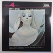 (중고LP) 경음악/ WERNER MULLER AND HIS ORCHESTRA/ SONGS OF JOY/ 1975년 발매/ 자켓 음반 상태 AA