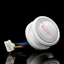 IOT 스마트홈 와이파이 무선 40mm LED PIR 감지기 적외선 모션 센서 스위치 시간 지연 조정 가능 W3JD, 한개옵션0