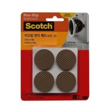 3M 의자 가구 가전 미끄럼 방지 패드 스티커 원형 중 8개입 (지름 3.8cm)