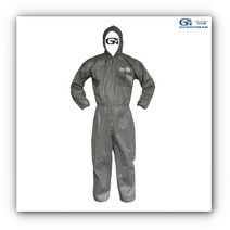 작업복 2XL 1EA 회색 일회용 방진복 보호복 피스복 AL