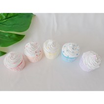 반짝이 미니 클레이머핀 컵케익 모형 스튜디오 데코레이션, 블루