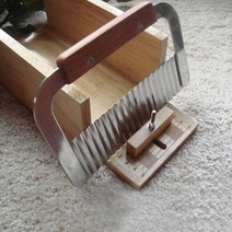 비누 커터기 새로운 나무 손잡이 스테인레스 스틸 크링클 왁스 야채 대패 절단기 컷팅기