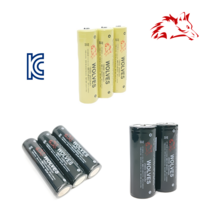 리튬이온 충전식 건전지 울브스 18650 26650 배터리 충전지, 18650(3300mAh)