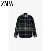 자라 ZARA 가을 겨울 신작 남성용 루즈한 체크무늬 셔츠 재킷 03056425401