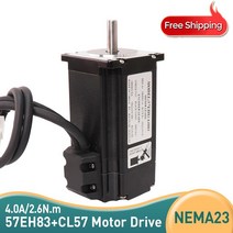 57cme26 nema23 폐쇄 루프 57eh83a4001 하이브리드 스텝 서보 모터 4a 2.6n.m 83mm 서보 모터 + 3d 프린터용 cl57 드라이브, 57eh83a4001x1