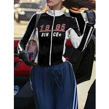 여자가디건 여성니트가디건 여자가디건 sweetown zip up slim moto 바이커 레이싱 자켓 콘트라스트 스티치 패치 워크 풀 슬리브 크롭 코트 y2k 가을 옷